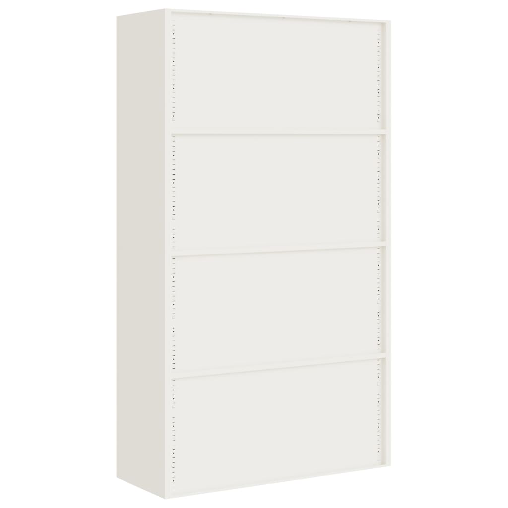 vidaXL File Cabinet Lockable Storage Unit Filing Cabinet with Doors Steel
