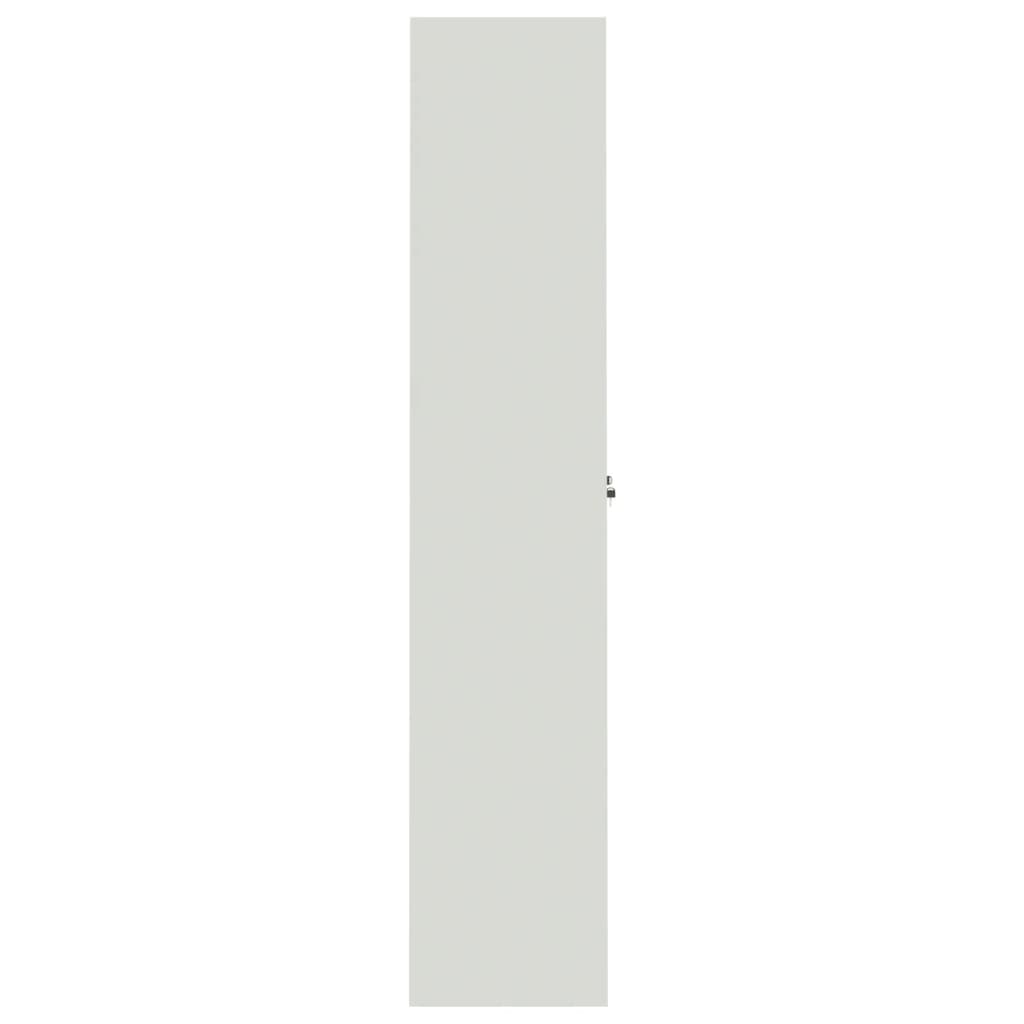 vidaXL File Cabinet Lockable Storage Unit Filing Cabinet with Doors Steel